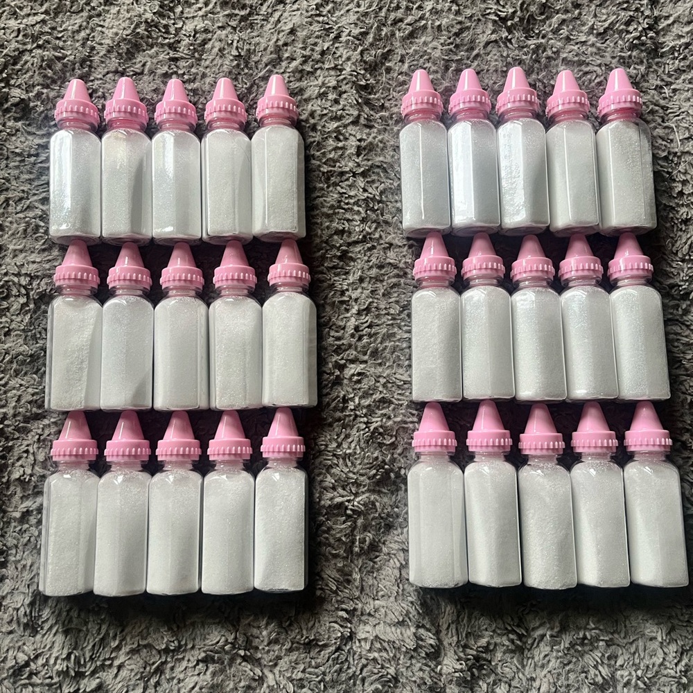 Girly Baby Shower Baby Bottles